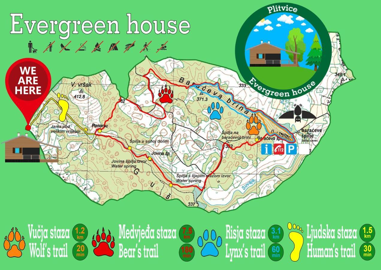 Evergreen House Plitvice Rakovica Esterno foto